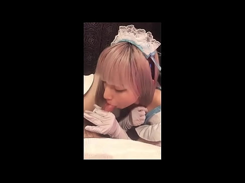 ❤️ Japana idolo [mayuka], franca servistina kostumo, parto 1, mamo kaj ŝerco kun locio ️ Faka video  ĉe ni ﹏